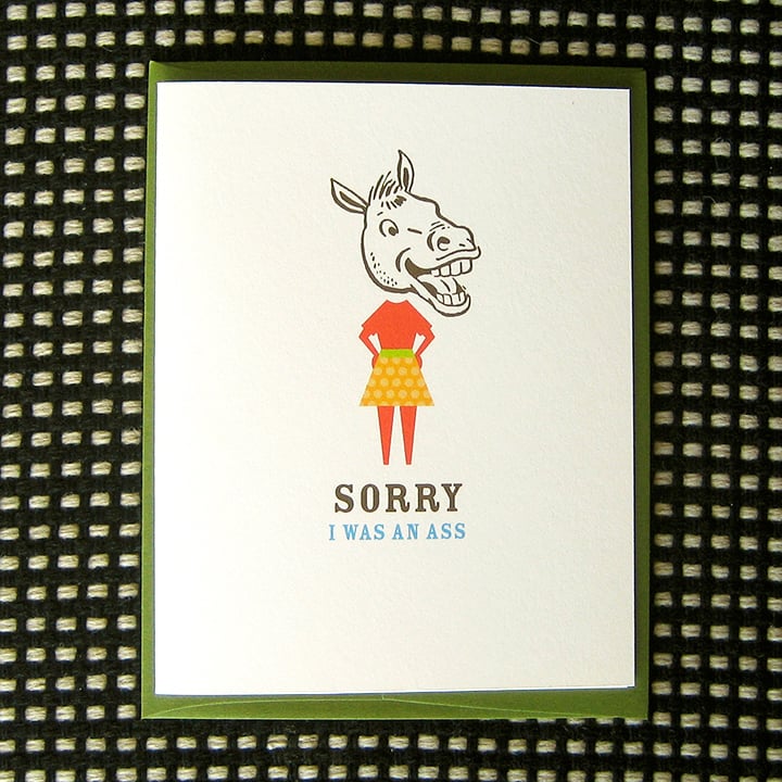 Image of SORRY GREETING CARD