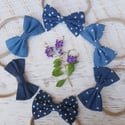 Audrey Denim Bows