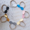 Petal Faux Leather Bows