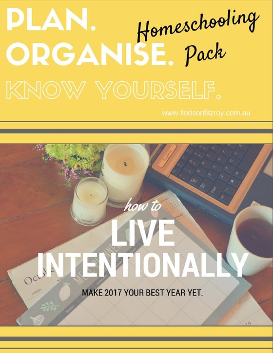 Image of HOMESCHOOLING PACK - 'Plan. Organise. Know Yourself' Printables Collection