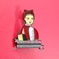 Image 1 of Judas Priest Small Wonder Vicki Enamel Pin