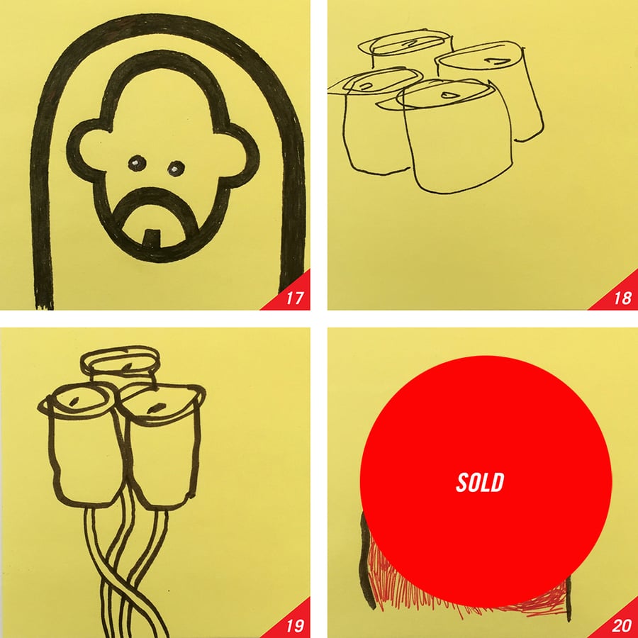 Image of POST-IT SCRIBBLES: 17-20