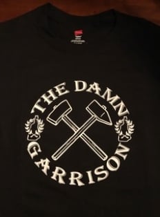 Image of The Damn Garrison T-Shirt (Black/White)