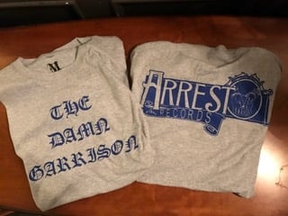 Image of The Damn Garrison T-Shirt (Gray/Blue)