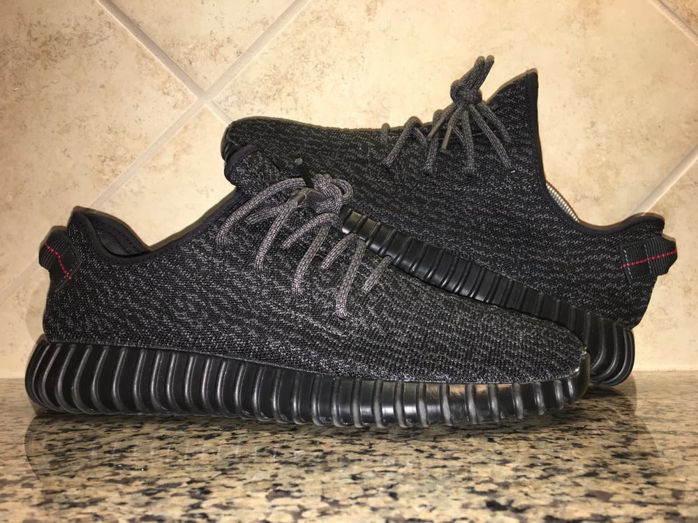 Image of Adidas Yeezy 350 Boost Pirate Black (2015)