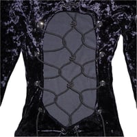 Image 2 of DVMVGE TOKYO X' Black Shibari Velvet 2way Dress