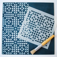 Image 1 of Hammam Furniture Stencil for Furniture, Wall and Fabric Projects-Moroccan stencil-DIY 