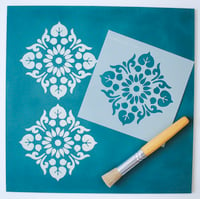 Image 1 of Mini Kota Furniture Stencil for Furniture, Wall and Fabric Projects-Moroccan stencil-DIY 