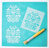Image 1 of Jaipur Furniture Stencil for Furniture, Wall and Fabric Projects-Moroccan stencil-DIY 