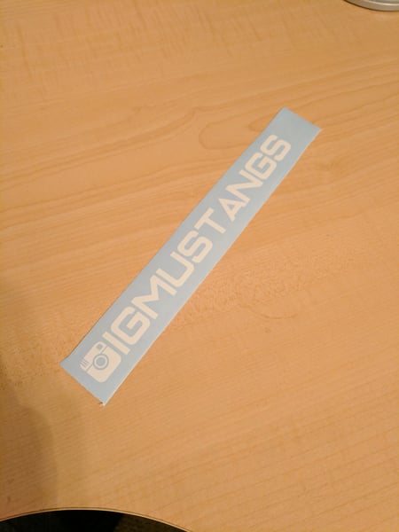 Image of @igmustangs decal