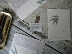 Image of 'Editions' one-of-a-kind: stitched notes