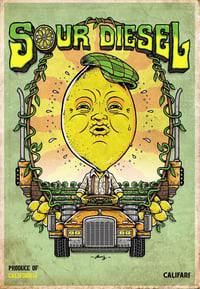 Image 1 of "SOUR DIESEL" - CaliFari print.. lithograph & screenprint