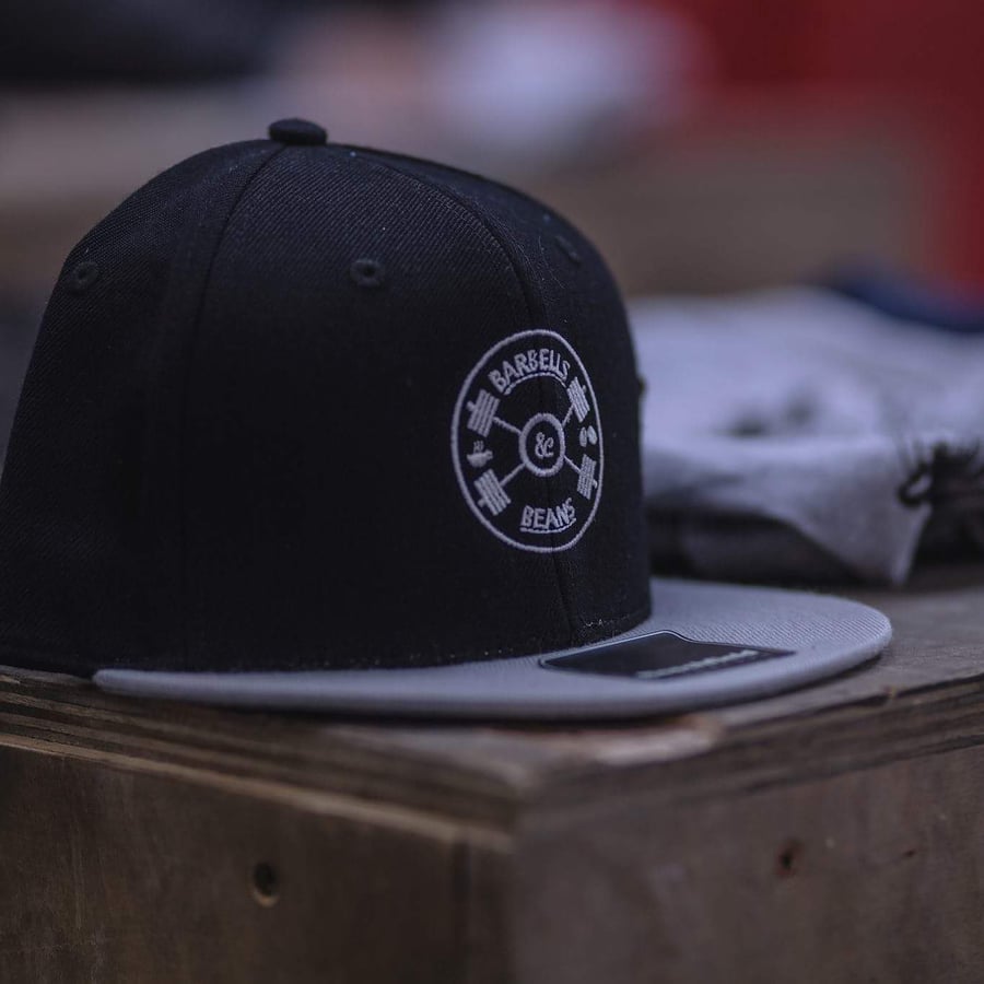 Image of Black and Grey Snapback Hat