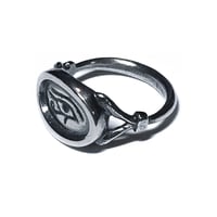 Image 2 of Wedjat Eye ring in sterling silver or gold