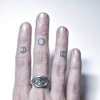 Image 5 of Wedjat Eye ring in sterling silver or gold