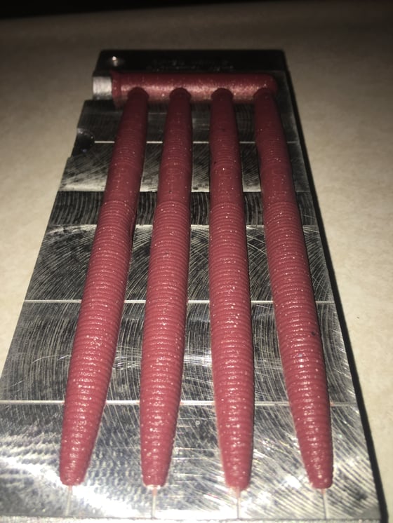 Image of Marroon senkos " 8  pack "