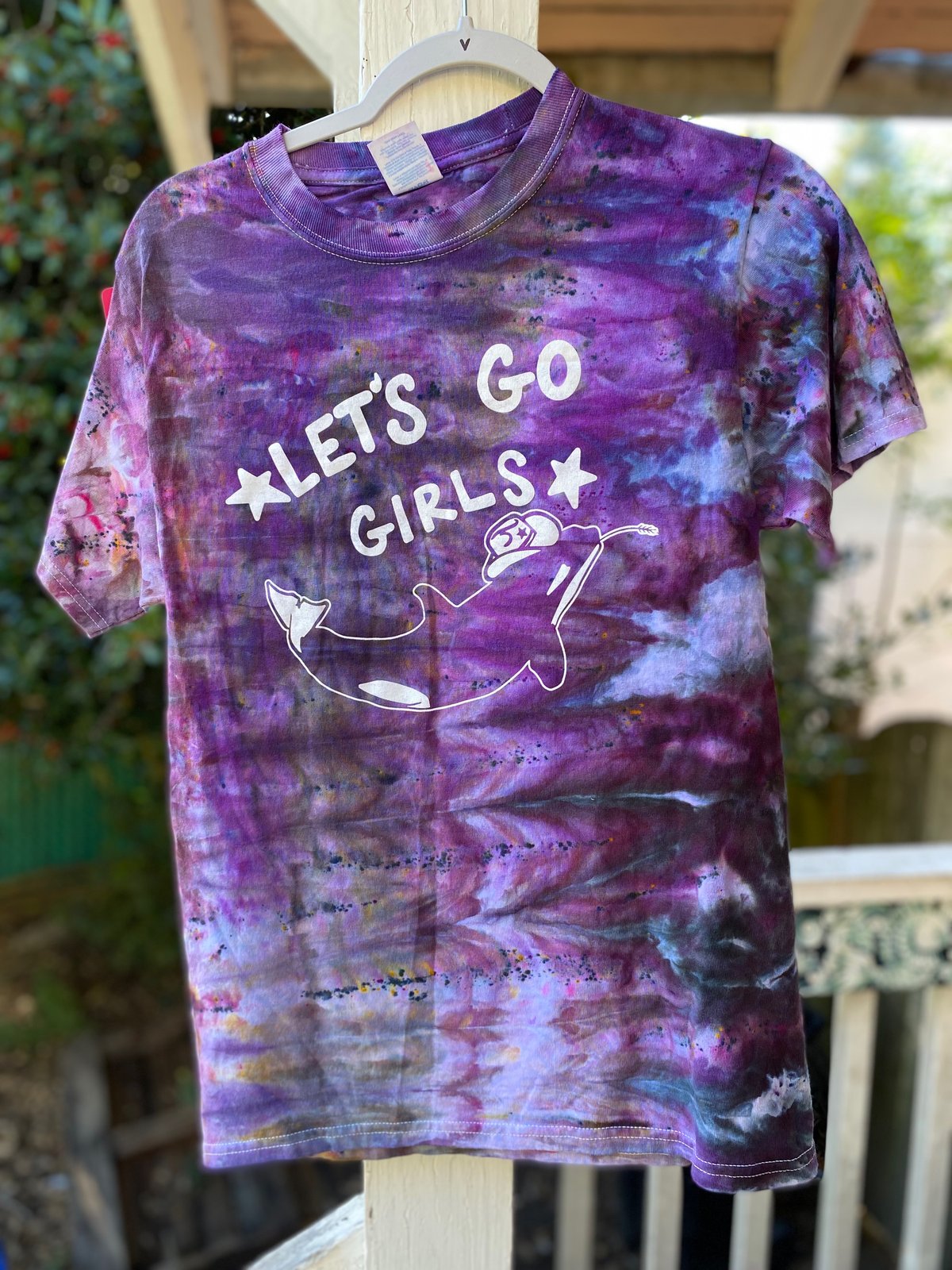 Image of SMALL Let's Go Girls Tie Dye Shirt 4