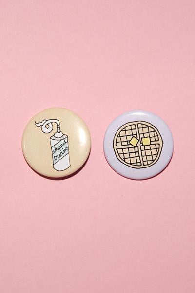Image of BFF WAFFLES + WHIPPED CREAM BUTTON SET