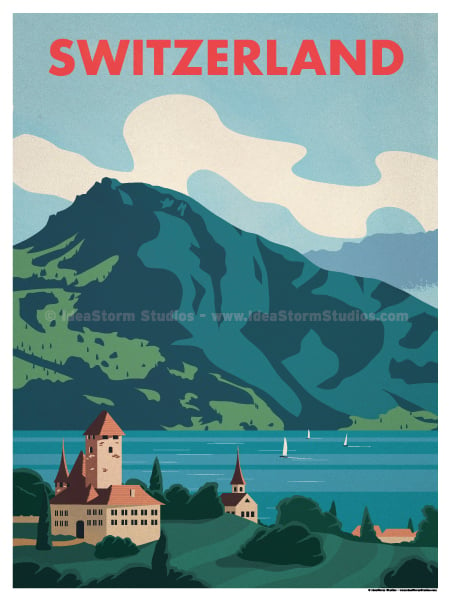 Image of Switzerland Lake Poster