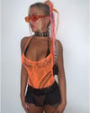 Fierce Neon Orange Lace Bodysuit 