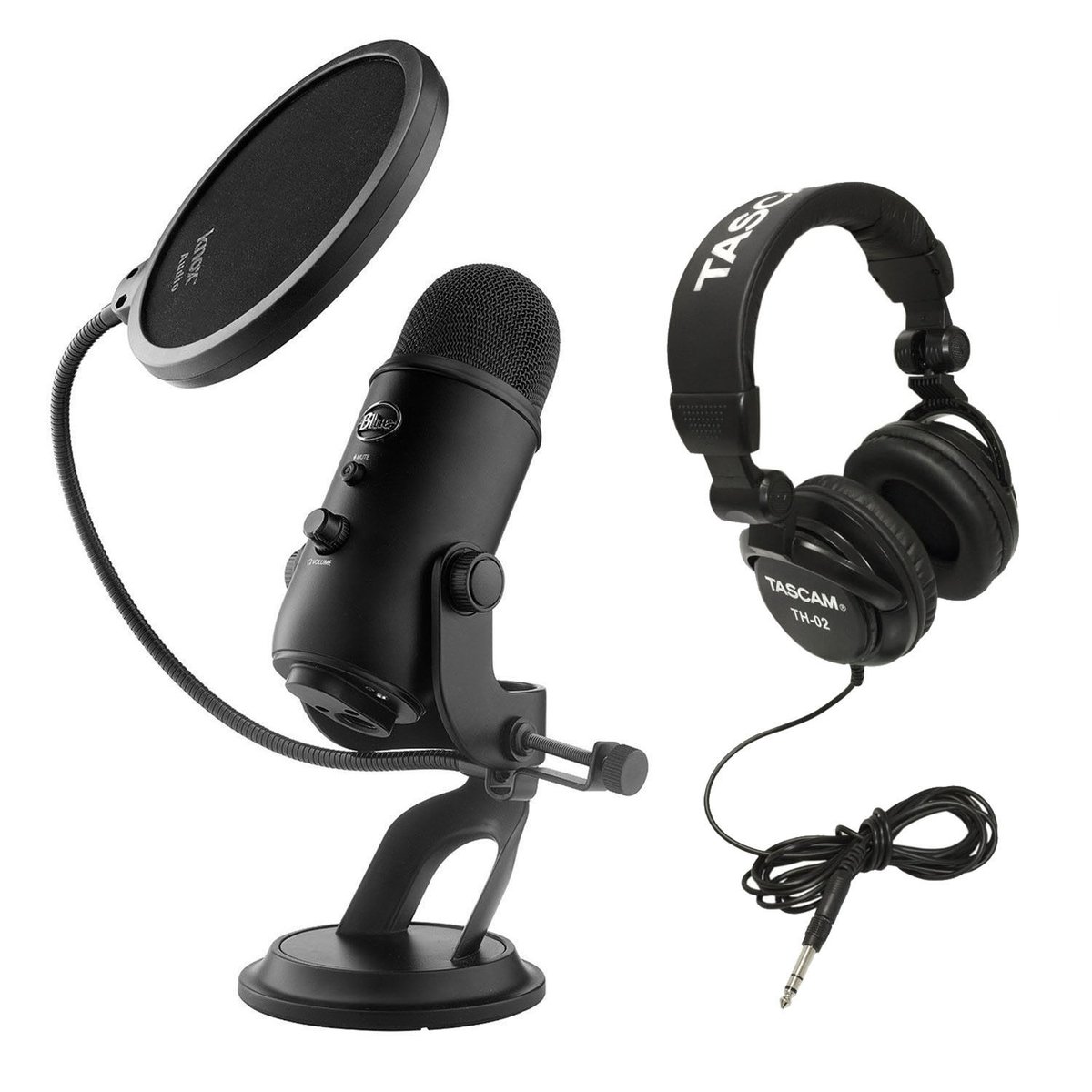 Image of Blue Microphones Yeti USB Microphone - Blackout Edition Bundle