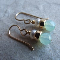 Image 1 of Caribbean Treasure Earrings (Silver + Gold)