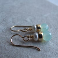 Image 3 of Caribbean Treasure Earrings (Silver + Gold)