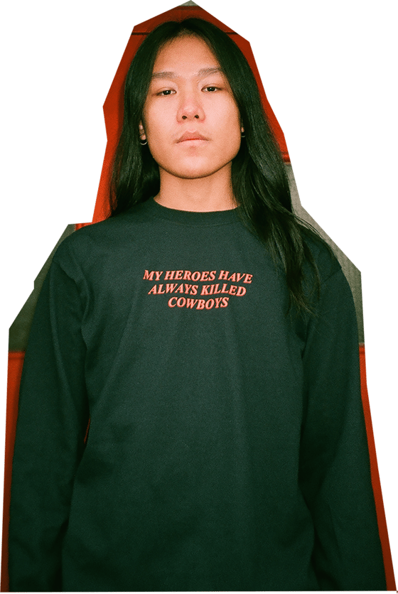 Image of MY HEROES HAVE ALWAYS KILLED COWBOYS long sleeve