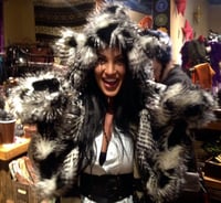 Image 3 of Black/White Feather Bolli Bear