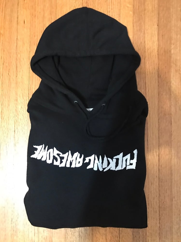Image of Fucking awesome inverted logo hoodie