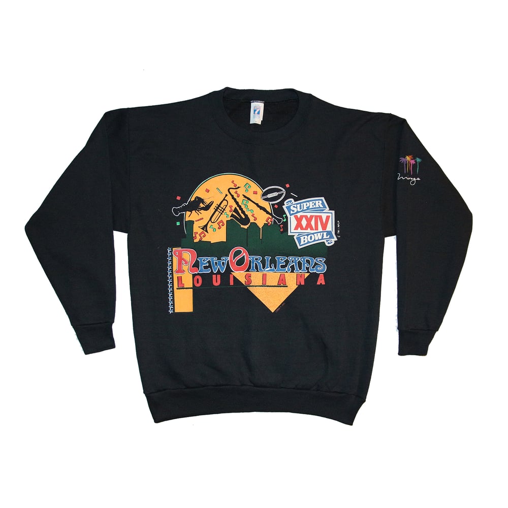 Image of vintage Logo 7 Super Bowl XXIV crewneck - XL