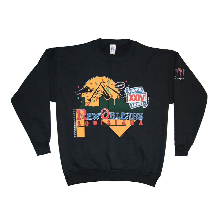Image of vintage Logo 7 Super Bowl XXIV crewneck - XL