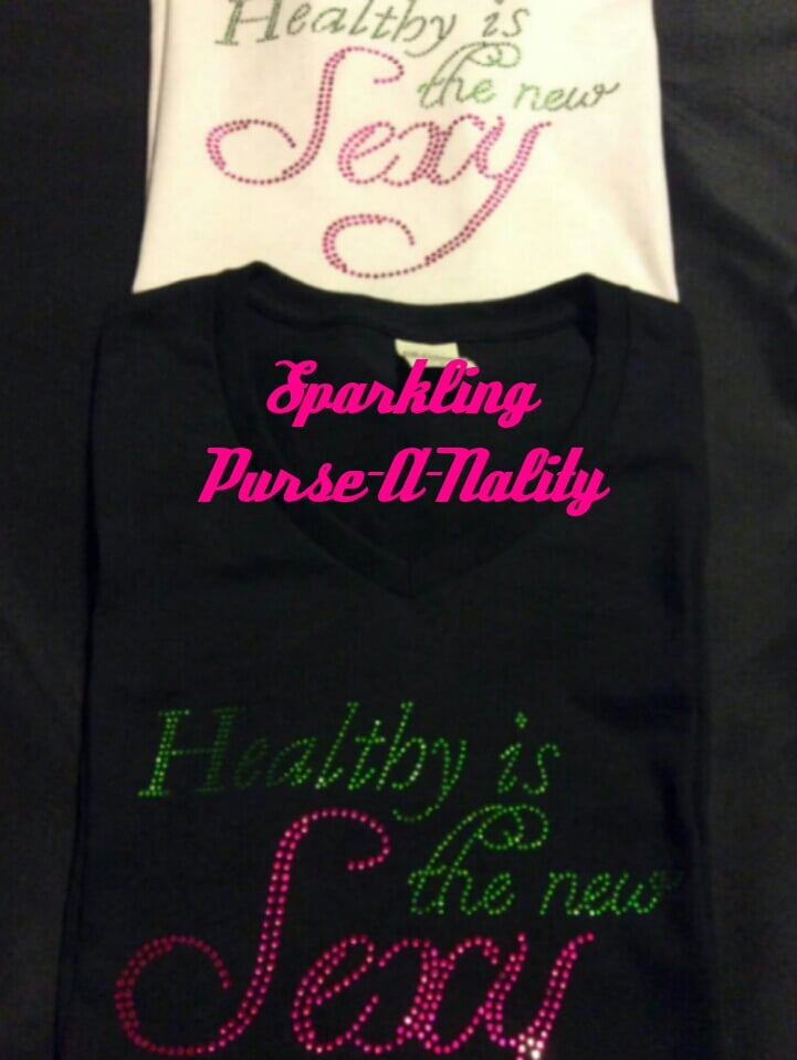 Image of "Sparkling" Healthy/Workout Shirts (3 Different Designs)