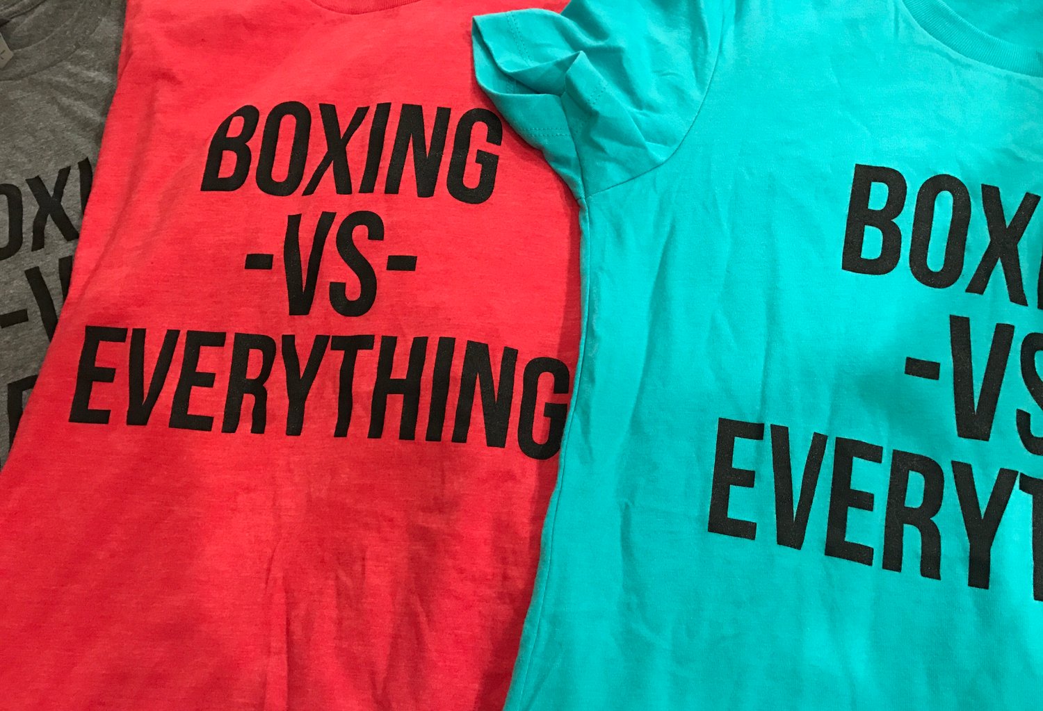 Image of Womens RED Boxing vs Everything Shirts