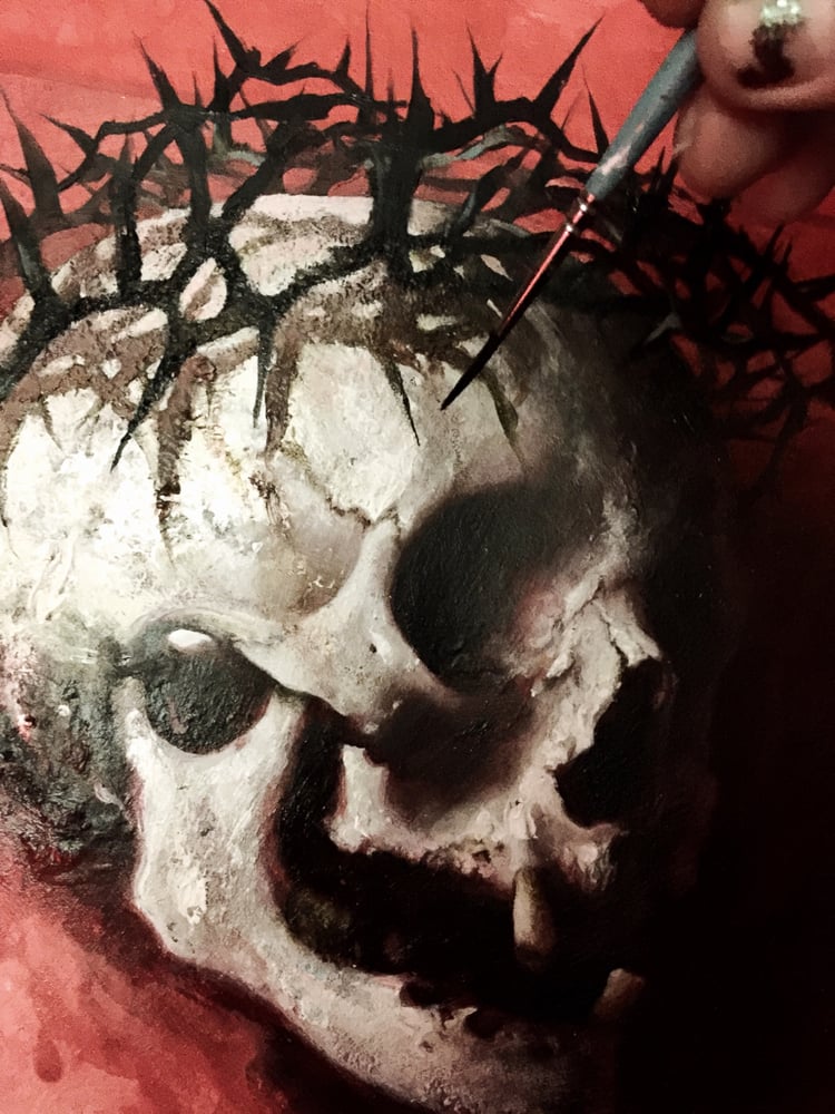 Image of 'LAMB OF GOD' - Original Artwork - Watercolor & Acrylic - {Work in Progress}