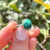 Custom malachite ring