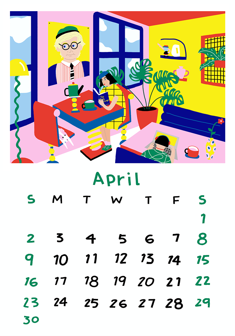 Image of 2017 The Artist Life Calender Part I -Single Month 單月份