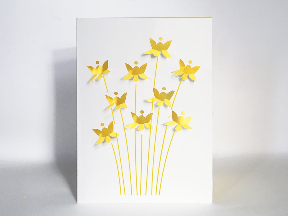 Image of 2 x Fold Out Daffodil Cards