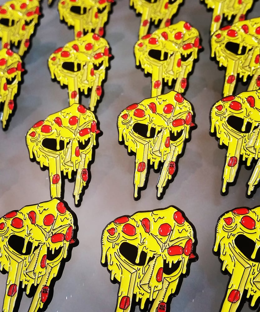 Image of THE ORIGINAL MF slice PIN. RIP DOOM -NO LONGER FOR SALE-