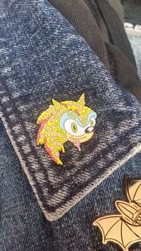 Image 3 of SLICE THE WEDGEHOG 1.25 INCH PIN