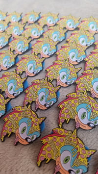 Image 5 of SLICE THE WEDGEHOG 1.25 INCH PIN