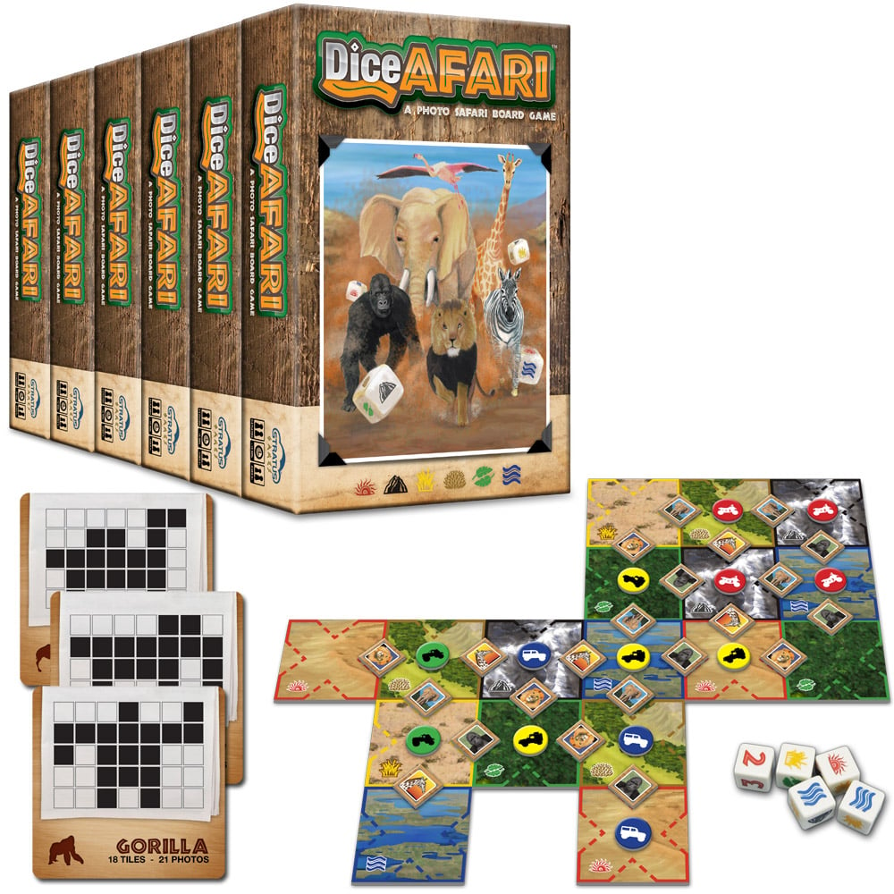 Image of DiceAFARI - Case of 6 Games