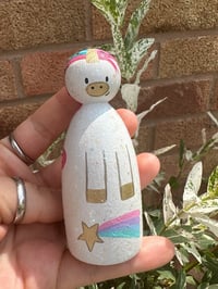Image 1 of Eunice the Unicorn - Peg Doll