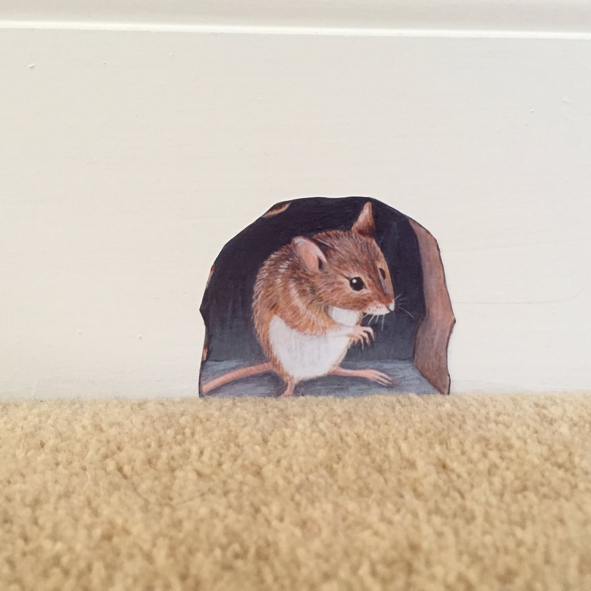 Monty Mouse Wall Sticker Decal Paws By Sue Mclearie