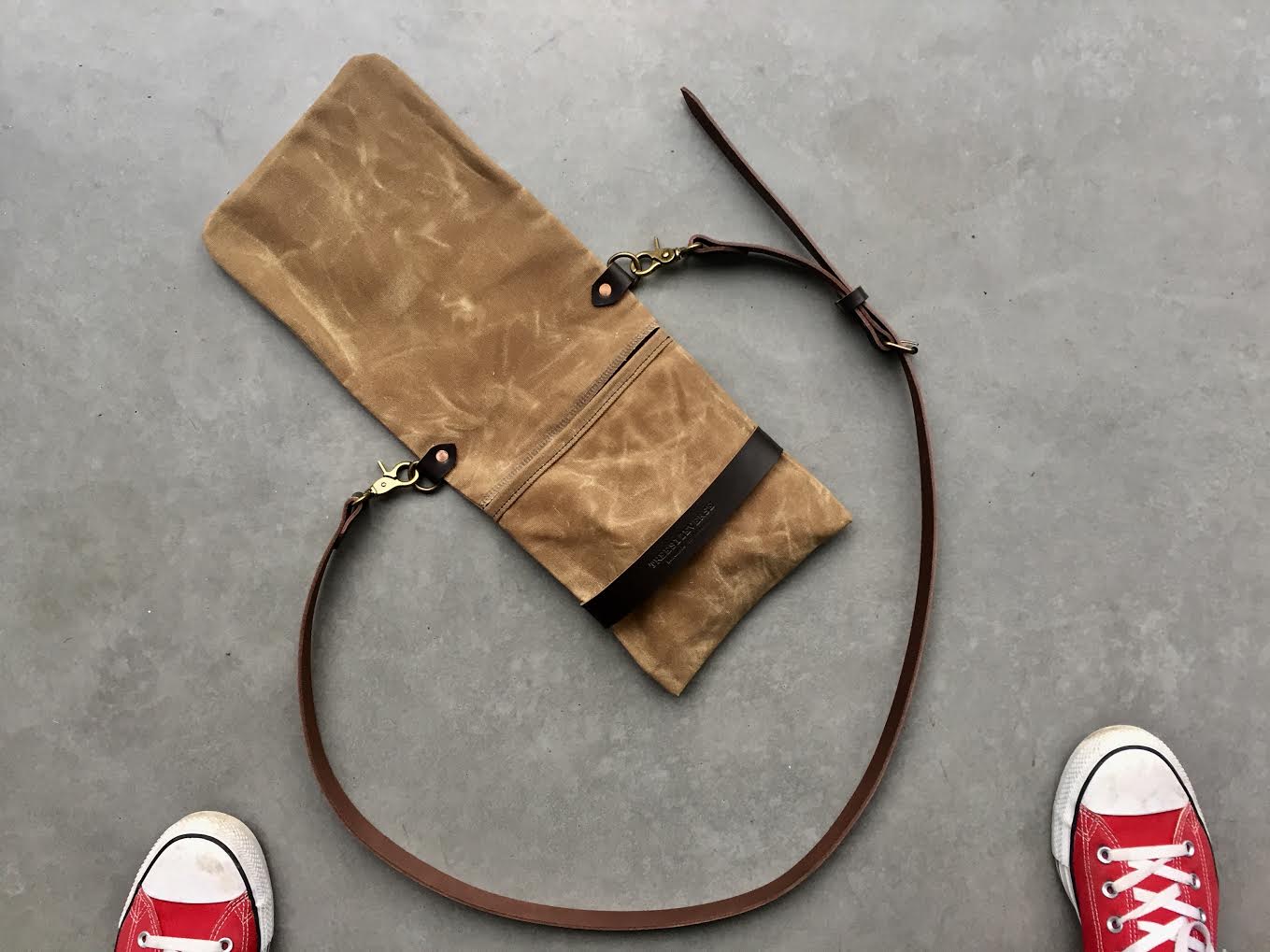 Image of Waxed canvas day bag COLLECTION UNISEX