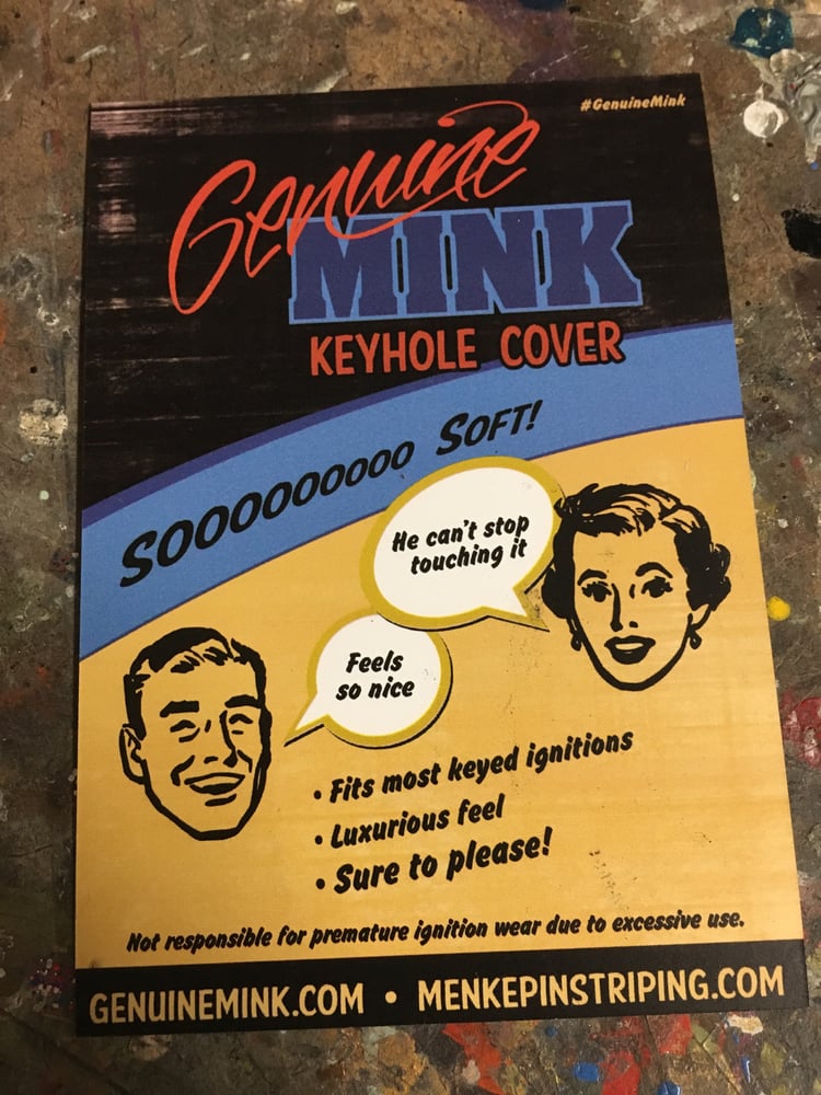 Image of Genuine Mink Keyhole Cover