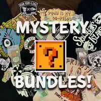 Image 2 of MYSTERY BUNDLE! T-Shirt, Enamel Pin, Patch & Sticker Blind Value Pack