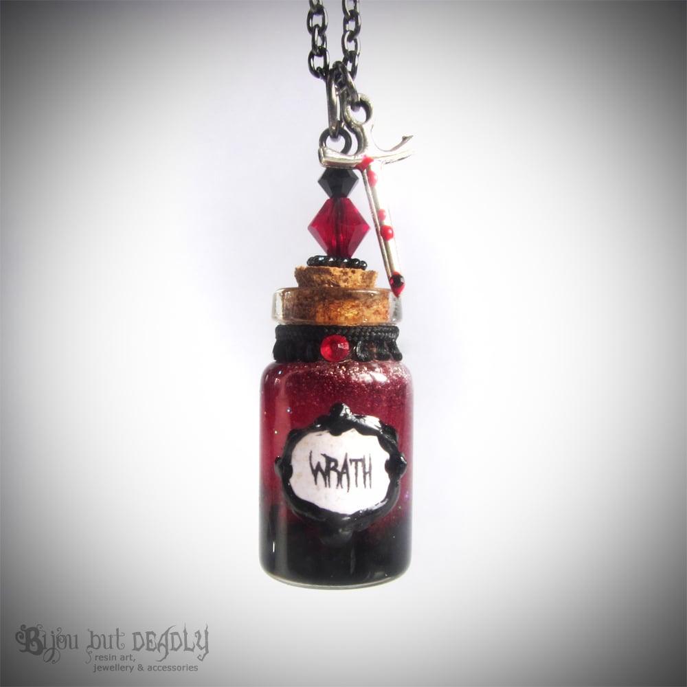 7 Deadly Sins Bottle Necklace