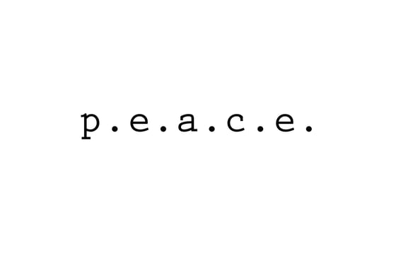 Image of p.e.a.c.e. print