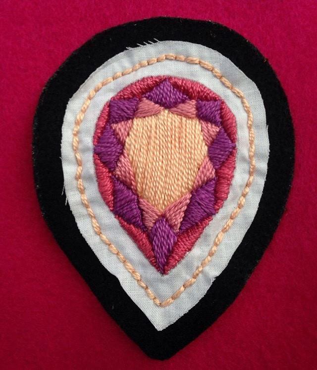 Image of Embroidered Gem Patch